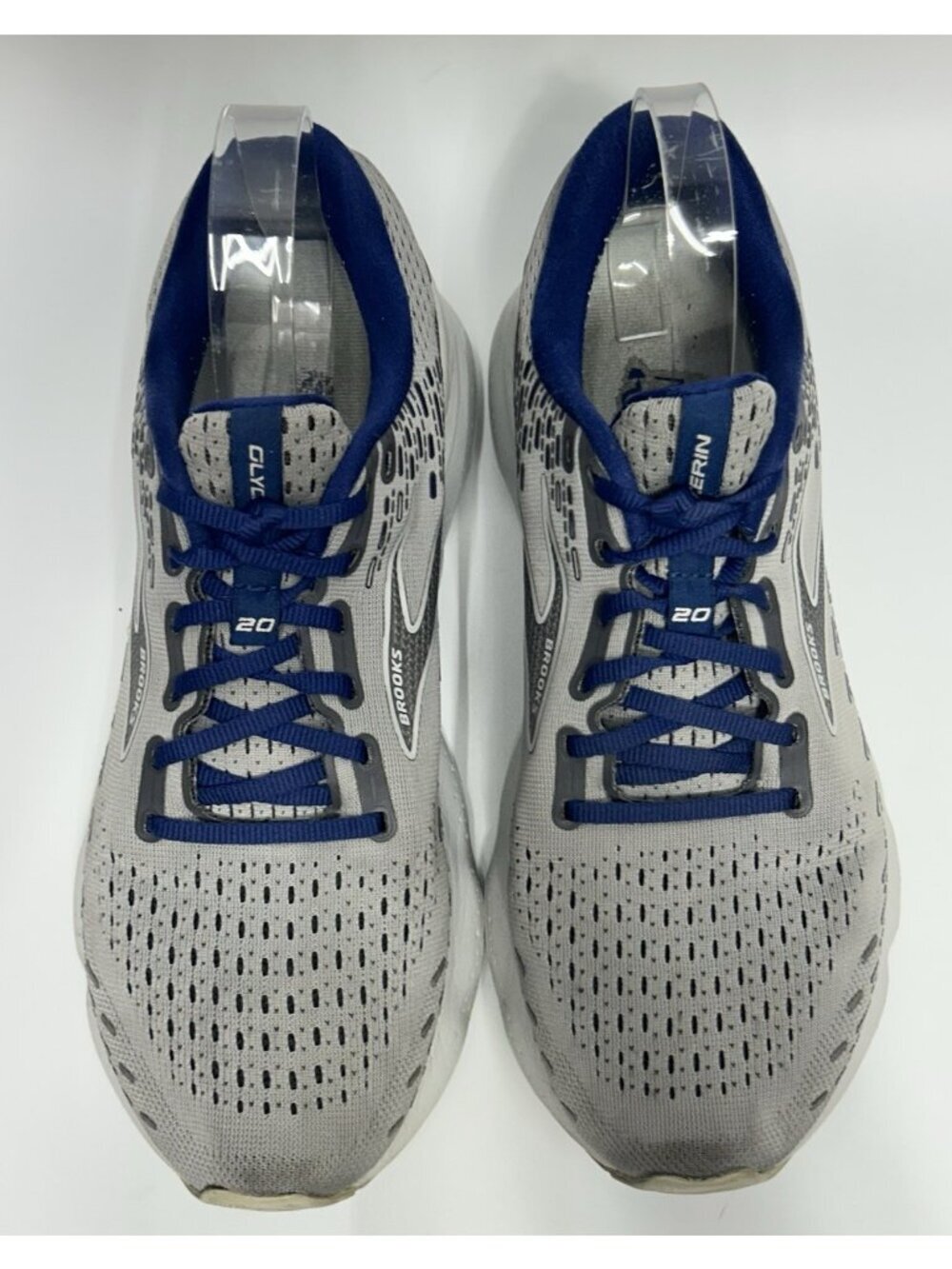 Brooks Glycerin 20 Mens Shoes Size 10.5 Grey Blue Gym Running Trainers - Picture 4 of 10